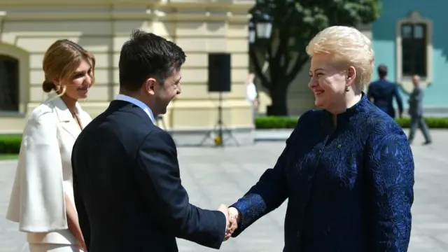 Зеленський та Грибаускайте