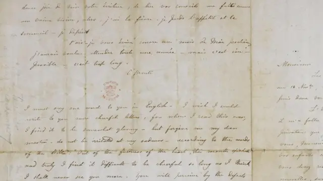 Carta de Charlotte Brontë al profesor Constantin Héger