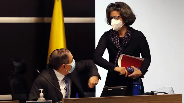 Eduardo Cifuentes y Julieta Lemaitre, magistrados de la JEP