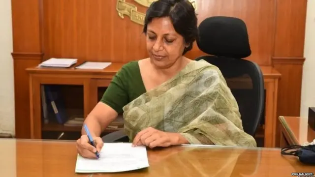 ਪੰਜਾਬ ਦੀ ਮੁੱਖ ਸਕੱਤਰ ਵਿਨੀ ਮਹਾਜਨ