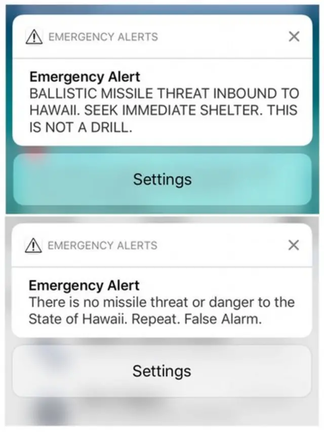 Imagen de la alertas y la corrección.