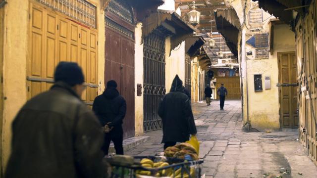 Las calles de Fez, Marruecos.
