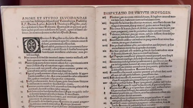 Las "95 tesis" de Lutero