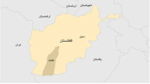 نقشه ولایت هلمند