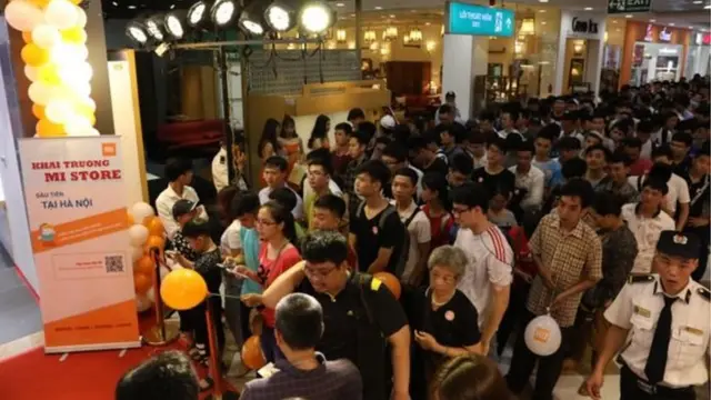 Cửa hàng Mi Store đầu tiên của thương hiệu smartphone Trung Quốc Xiaomi mở cửa ở Hà Nội hồi tháng 5/2018