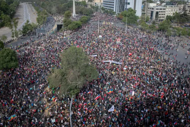 Protestos no Chile