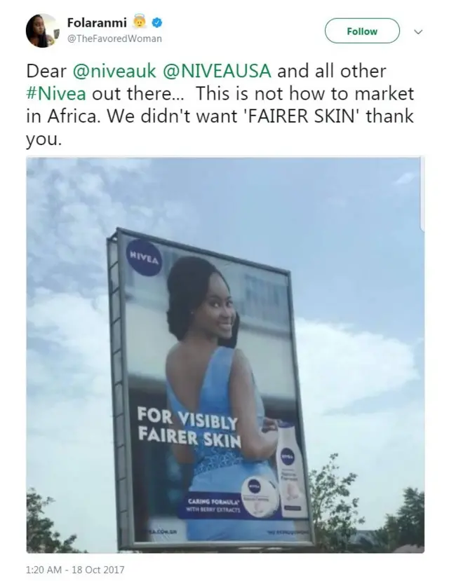 Billboard advert of di Nivea cream