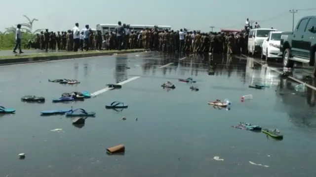 சீனாவின் முதலீட்டுக்கு எதிர்ப்பு தெரிவித்து ஜனவரி மாதம் நடைபெற்ற போராட்டம்