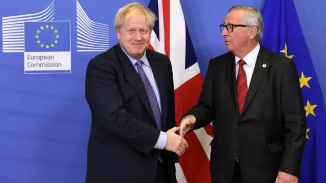 Boris Johnson e Jean Claude Juncker