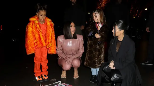 North West, Kim, Penelope Disick and Kourtney