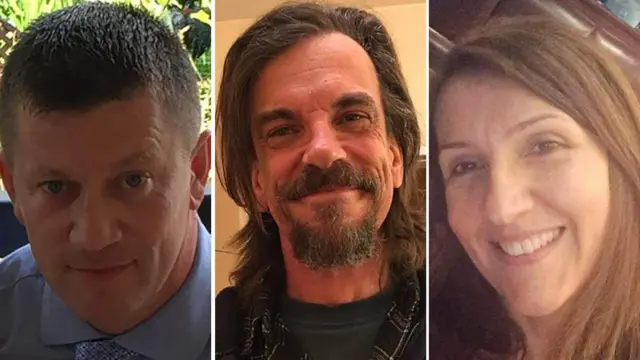 Keith Palmer, Kurt Cochran y Aysha Frade
