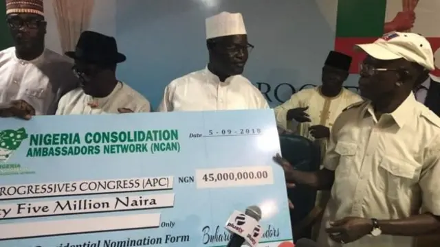 Di group dem wit di 45 million naira cheque