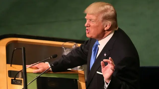 Trump à l'ONU.