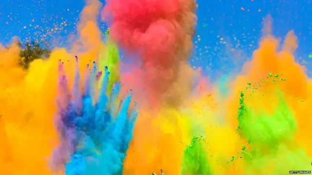 An explosion of colours