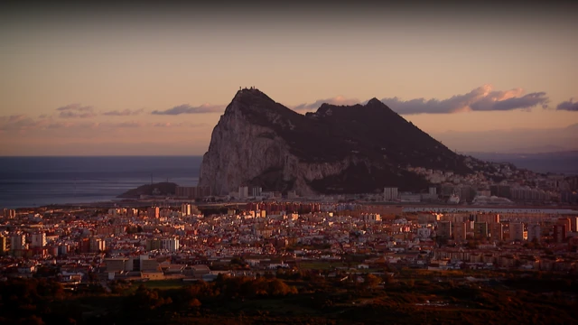 Gibraltar as seen from Spain