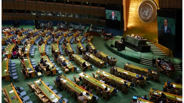 유엔 총회 모습