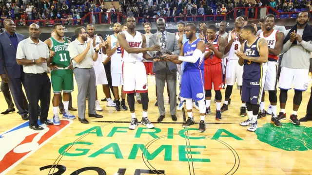 Le premier match organisé par la NBA s'est tenu à Johannesburg en août 2015