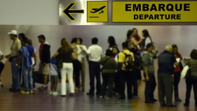 Aeropuerto de Maiquetía, cerca de Caracas.