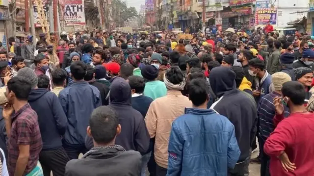 छात्रों का प्रदर्शन