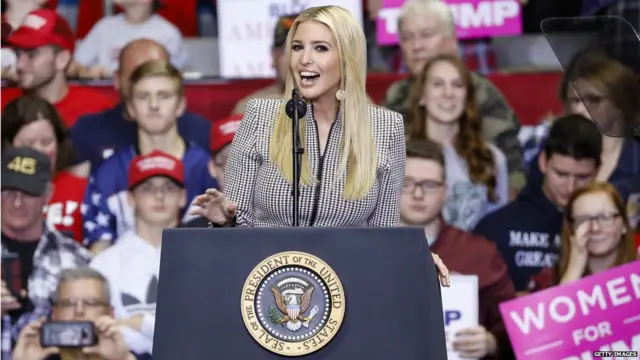 ਰਾਸ਼ਟਰਪਤੀ ਟਰੰਪ ਦੀ ਧੀ ਇਵਾਂਕਾ ਟਰੰਪ ਚੋਣ ਪ੍ਰਚਾਰ ਦੌਰਾਨ