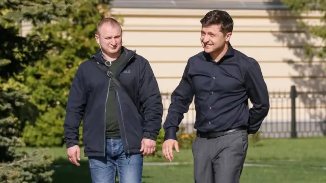 Зеленський з охоронцем