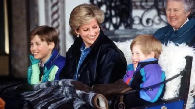 डायना अपने बच्चों के साथ