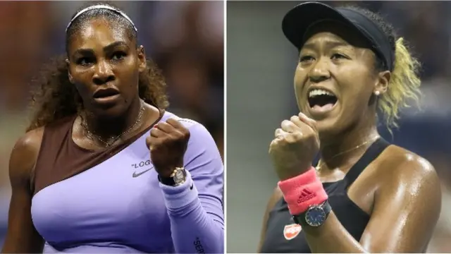 Naomi Osaka and Serena Williams