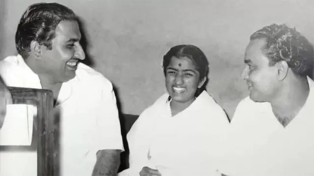 రఫీ, ముఖేశ్‌లతో లతా మంగేష్కర్