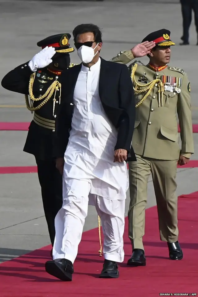 इमरान ख़ान श्रीलंका में