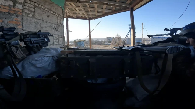 Soldiers defending Soledar