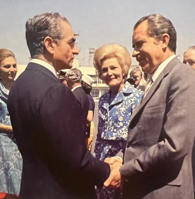 ईरान के शाह और अमेरिका के राष्ट्रपति रिचर्ड निक्सन