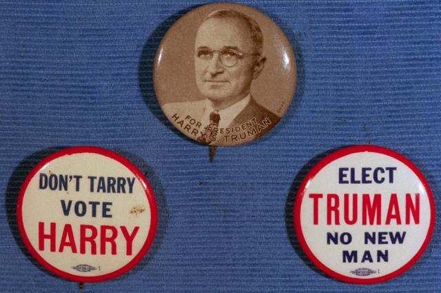 Botones de la campaña de Truman