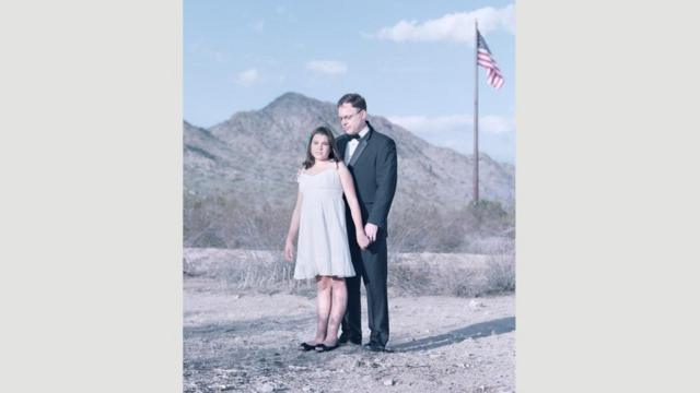 Jenna Clark,da para jogar online na mega sena11 anos, e o pai, Jeff, no Arizona