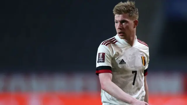 El jugador belga Kevin De Bruyne.