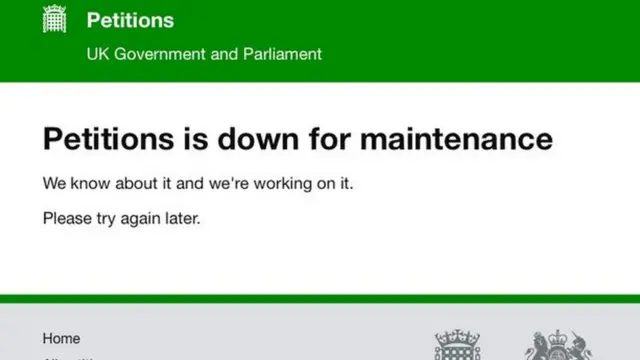 Çöken internet sitesi