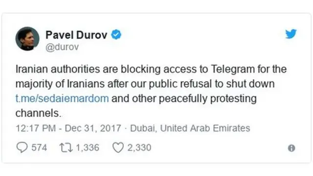 "Твит" Дурова