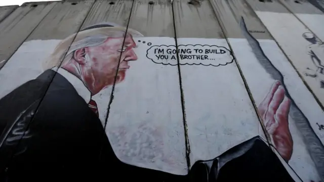 Valla que construyó Israel en Cisjordania