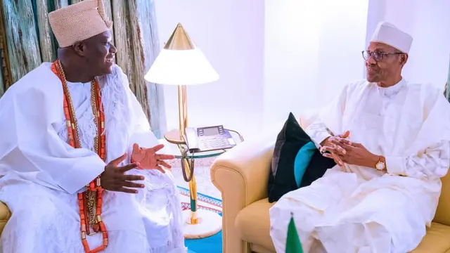 Ooni nke Ife na Muhammadu Buhari