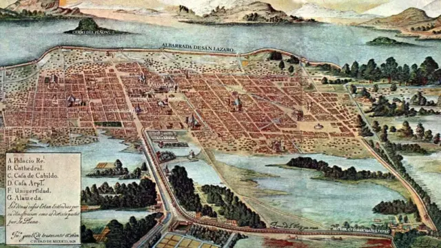 Plano de CDMX de 1628