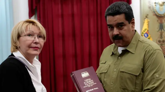 Nicolás Maduro y Luisa Ortega