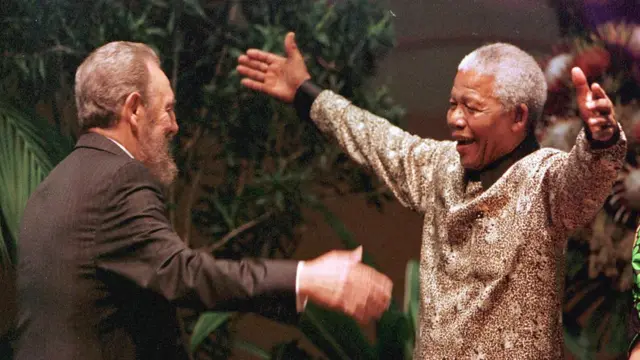 Fidel Castro y Nelson Mandela