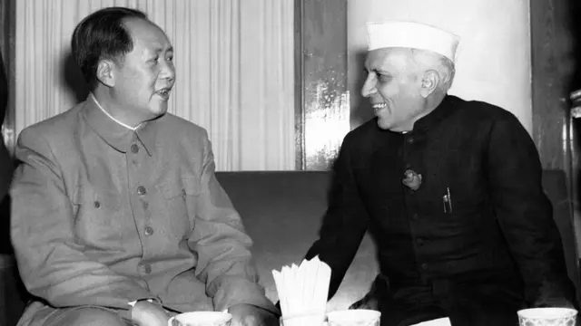 माओत्से तुंग और नेहरू