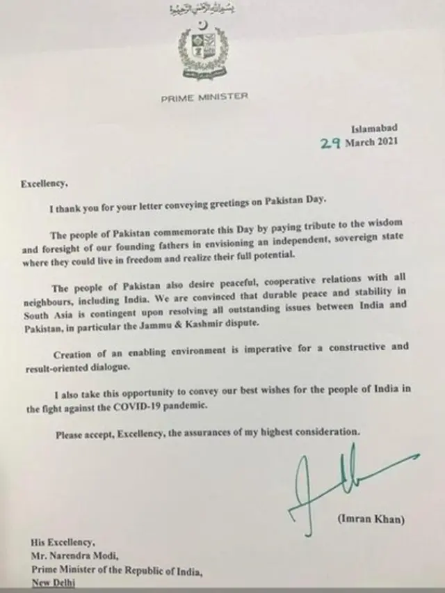 عمران خان، نریندر مودی