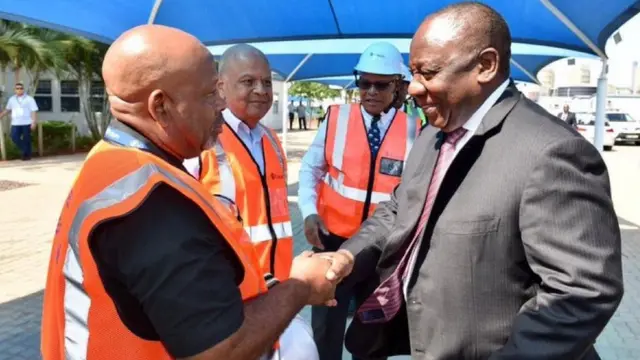 Jabu mabuza wit President Cyril Ramaphosa