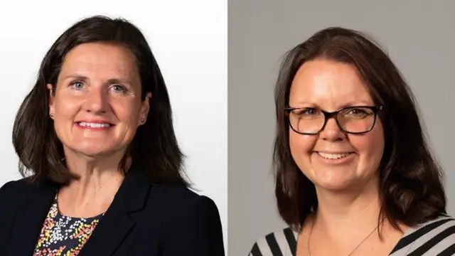 Becky Sherrington and Emma baker