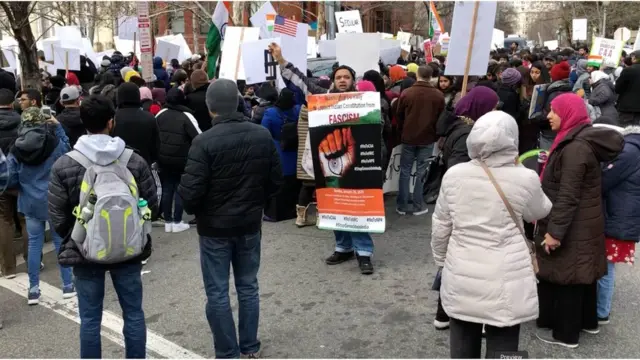 అమెరికాలో సీఏఏ వ్యతిరేక నిరసనలు