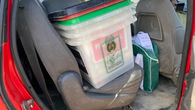 Ngwaọrụ eji atu votu ndị Inec na-ebu eje ọdọ vootu n'elekere 8.34am