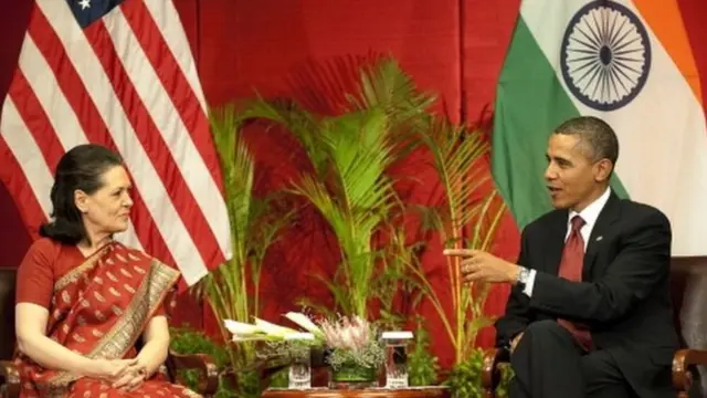 सोनिया गांधी और बराक ओबामा