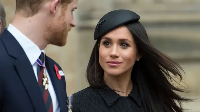 Príncipe Harry y Meghan Markle.
