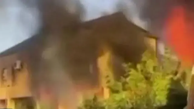 হামলার পর উপাসনালয় গুলোতে আগুনও ধরিয়ে দেওয়া হয়